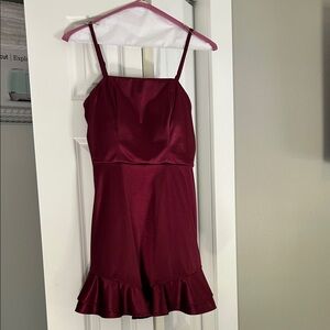 Speechless Burgundy Mini Dress